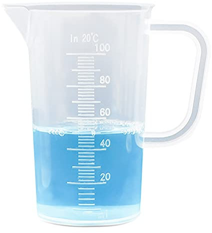 Vaso Medidor Jarra Medidora Cocina 100ml Jarras Medidoras Transparente Plastico Recipiente de Medición para Cocina Laboratorio y Hornear