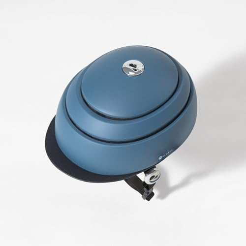 CLOSCA. Casco Plegable de Bicicleta. Casco de Bicicleta para Adulto con Visera. Casco Certificado de Bici y Patinete eléctrico. para Mujer y para Hombre.