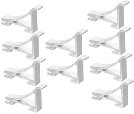 IWOWHERO 10pcs Refrigerator Shelf Clips Cabinet Shelf Support Clips for Fridge Door Replacement