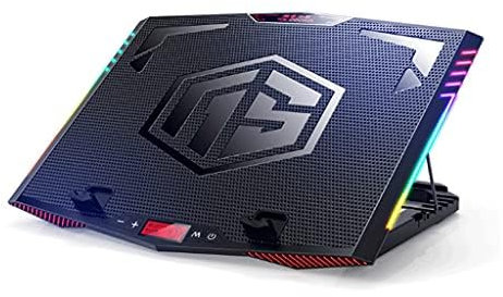 Cooling Pad for Notebook Computers - Silent Fan Water Cooling System with Adjustable Mounting Bracket