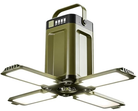 Led Campinglampe Solar Aufladbar, Campinglaterne Mit Powerbank, Solar Campinglampe, 6 Leuchtmodi, Camping Laterne Mit Powerbank, Solars & Usb-C Ladung, 2000 Mah, Ipx4 Wasserdicht, Hängend Faltbar