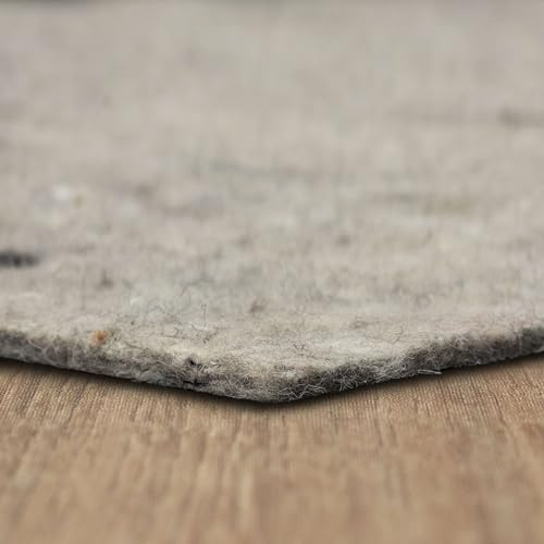 Mohawk Home Felt Rug Pad 5' x 7' - 1/4 Inch Thick Cushion for Area Rugs, Protective Underlay for Hardwood Floors, Comfort and Insulation – Felt Only Pad