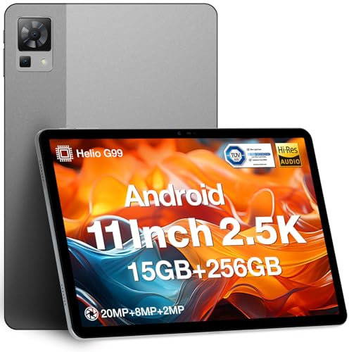 DOOGEE T30 Pro Android Gaming Tablet, 11 Zoll 2.5K Tablet PC /15 GB+256GB(2TB TF),Helio G99/Cota-Core 2.0 GHz/8580mAh(33W)/20MP/Dual SIM 4G LTE +5G WiFi
