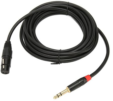 Sound Cable, XLR Female to 1/4 Inch 6.35mm TRS Cable Quarter Inch Jack Balanced to XLR Microphone Cable, for Microphone Amplifier Mixer, 16.4FT