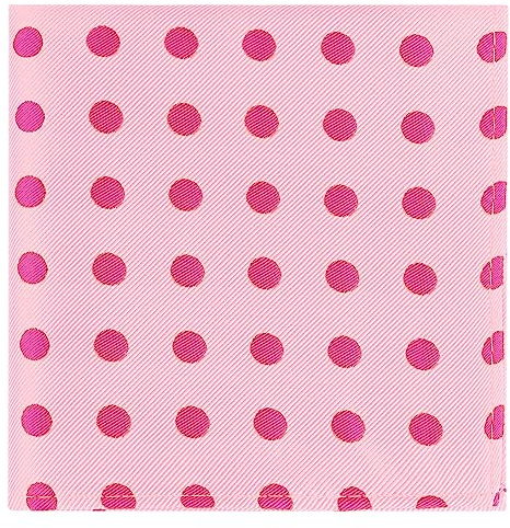 Elerevyo Herren Punkte Einstecktuch Business Hochzeits Taschentuch Rosa One Size