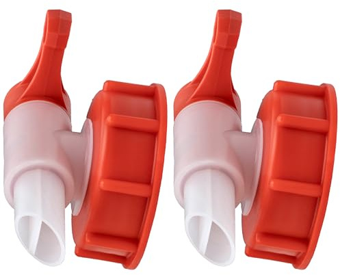 ISOLATECH Sabeu Fluxx 2 pezzi AH 23/51 HF rubinetto di scarico | Con filettatura DIN 51 esterna 54,8 mm beccuccio di scarico 23 mm riempimento senza perdite