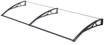 HXYhydrypd Überdachung Haustür, Polycarbonat-Markisen for Die Terrasse, Vordach für Haustür, Haustür Vordach for Schatten und Regenschutz, Balkon Überdachung(Size:60 * 150cm/23.6 * 59in)