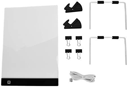 LetCart Leuchttisch LED Kopiertisch Licht Pad Strass Malerei Tracing Pad Bequem Dimmen DIY Handwerk Kalligraphie Werkzeug Kit