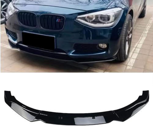 ZONEWD Auto Frontspoiler für BMW 1 Series F20 F21 116i 118i 120i 2015 2016 2017 2018 2019, Frontstoßstange Bumper Spoiler Lippe Diffusor AntiKollision Auto zubehör,Black