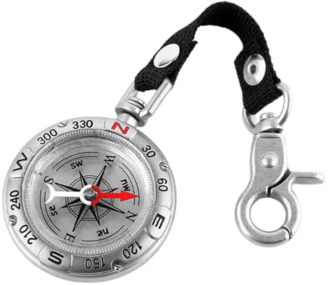 Kompass, Portable kompass Schlüsselanhänger für Outdoor Navigation, Taschenkompass für Wandern, Personalisierter kompass mit Wunschgravur, Geschenk-Idee für Outdoor Liebhaber