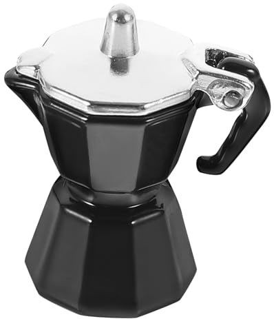 Sosoport Cafetière pour Maison De Poupée Modèle De Mini Cafetière Expresso Décoration De Miniature Accessoire De Mini Maison