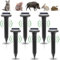 GAOUTO Lot de 6 Répulsifs Taupes Solaire Étanche IP65, Ultrasons Dissuasion Taupe à Énergie Solaire, Répulsif Campagnols pour Jardin, Dispositif Anti-Taupes et Lutte Contre Les Nuisibles