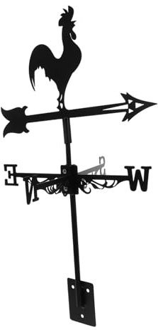 Toyvian Girouette De Jardin Décorative Métal Indicateur De Direction Vent Décoration De Jardin Extérieur