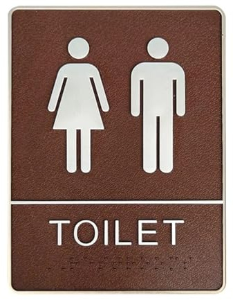 Toilettenschild Badezimmer Wandaufkleber Frau Mann Toilettenschild WC Home Hotel Waschraum Türschilder(Men and Women)