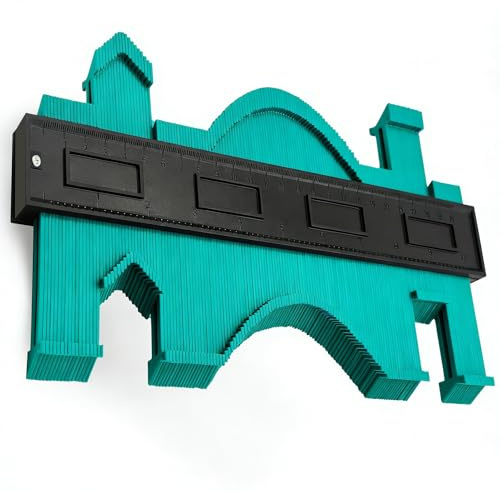 Konturenlehre, 25 cm, extra breites Profillehre für Laminatböden, unregelmäßige Formmessung Duplikator für DIY-Projekte