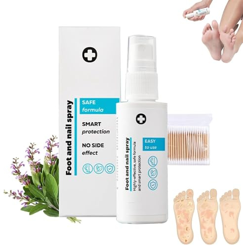 siero per unghie e piedi Spary, cura unghie piedi,trattamento funghi per unghie, soluzioni per piedi completamente naturali e potenti, siero per unghie per crescita e forza (1Pcs)