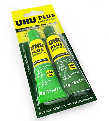 UHU Endfest Plus 300 Lot de colle bi-composant sans solvant 15 ml