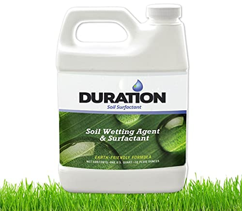 Duration Soil Surfactant Wetting Agent – Liquid Lawn Aeration Loosens Compacted Turf to Enhance Water Absorption and Air Circulation to Plant Roots – Earth Friendly Soil Activator (32 oz)