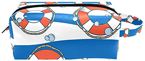 Hanging Toiletry Bag Cosmetic Stationery Organizer Pouch Portable Pencil Case Lifebuoy Nautical