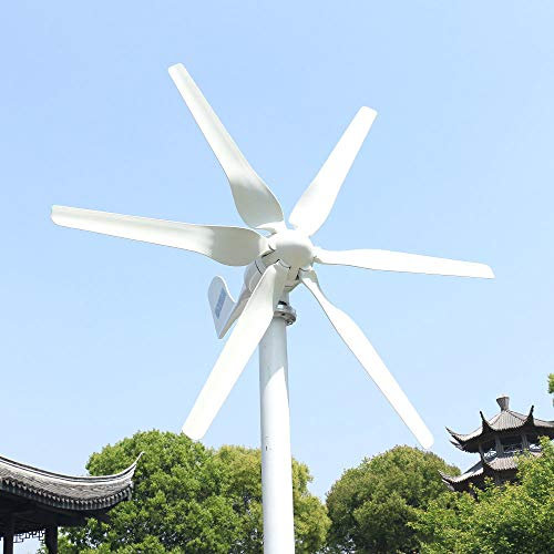 800W Wind Turbine Generator 12v 24v Low Wind Speed Start 6 Blades High Efficient For Home Free Power Energy (12V with Free Controller)