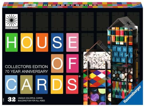Ravensburger Eames House of Cards® Collectors Edition - Der Steckspiel Klassiker mit den Designs von Eames für Kinder ab 6 Jahren