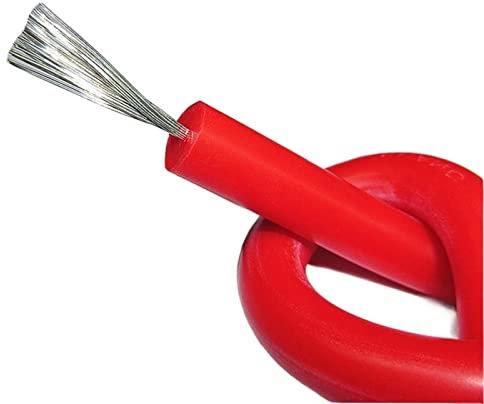 Filo e Cavo Anti-Rottura, Filo in Silicone Morbido for la casa Fai-da-Te, Alta Tensione 25KV 30KV 40KV-20AWG 18AWG 17AWG 15AWG (Size : 5meter, Color : 25KV 20AWG)