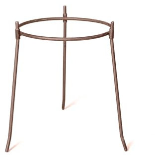Soporte de Suelo trípode Estrecho para jarrón y ánforas PIE504 (42/52 x 22 x 22cm) (Oxidado, 52)
