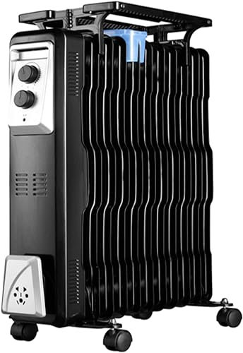 Riscaldatore per radiatore riempito ad olio per casa Riscaldatore per radiatore riempito ad olio da 15 alette, 2200 W ad alta efficienza energetica con termostato, interruzione di sicurezza