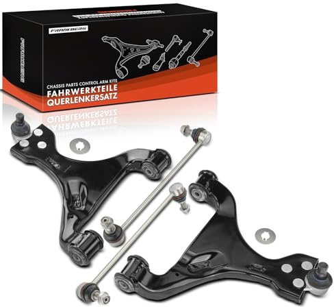 Frankberg 2x Querlenker + 2x Koppelstange Vorne 6393200189 | Kompatibel mit Vito Bus W639, Viano W639, Vito/Mixto Kasten W639