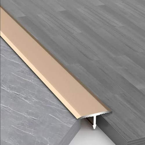 Bodenübergangsstreifen, Bodenübergangsstreifen, Bodenübergangsleisten aus Aluminiumlegierung, enge Passform, langlebige T-Form von 1 bis 1,2 mm