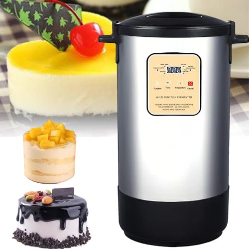 12L Yogurt Maker, Máquina de fermentación Natto de Yogur 100W, con control de temperatura y tiempo ajustable, para yogur, Enzimas, Vino de Arroz, Vinagre de Fruta