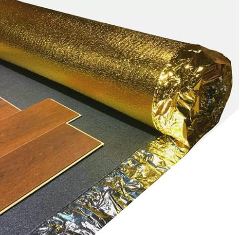 Laminate/Vinyl Flooring Underlay Sonic Gold Underlay Acoustic 5mm Thickness - 15m2 Rolls (2)