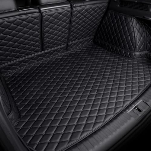 Auto Pelle Tappetini Bagagliaio per MG ZS Hybrid+ Luxury (2024), Antiscivolo Impermeabile Tappeto Baule Fodera Bagagli Interni Accessori,1 Black