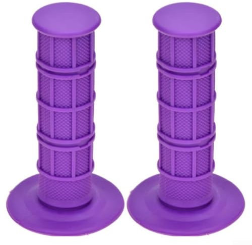Poignées de guidon de moto 22 mm en silicone pour une apparence élégante (violet)