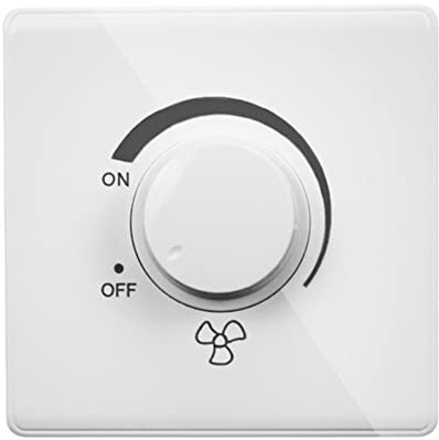 Carlgelrag 86 Tipo Interruttore Un Parete con Regolazione Continua della velocità del Ventilatore da Soffitto 220V 10A