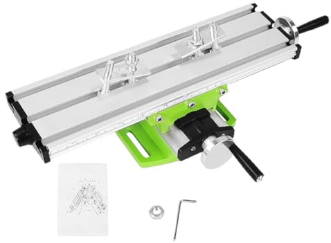 HYTROVE 1 Set Durable Multi Function Cross Table Machine for Bench Drill Stand Compact Design High Precision Slipway for Mini Drill Press and Milling Machine Easy to Carry Sturdy Material