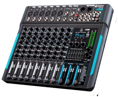 Controlador DJ mezclador DSP de 99 canales, 10 canales, grabación y mezcla con Bluetooth 5.0, rendimiento profesional,Ultrapreciso