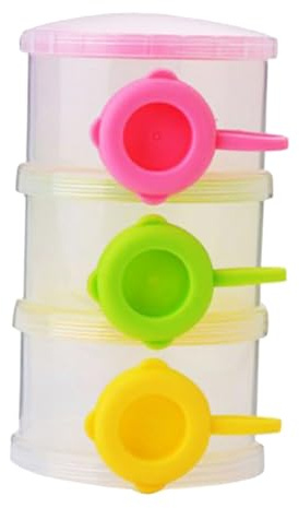 LIFKOME Lagiger Milchpulverspender Lebensmittelechter Pp-behälter Stapelbarer Babynahrungsspender Zur Aufbewahrung Von Milchpulver Haferflocken Und Snacks