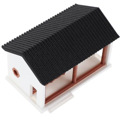 Uonlytech Miniature Modèle de Bâtiment Ancien Chinois Figurine Pavillon pour Bonsaï Aquarium et Micro-Paysage Décoration DIY Polyvalente pour Jardin Miniature