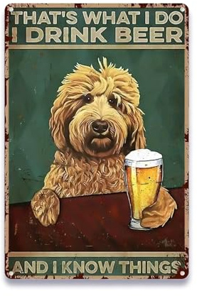 That's What I Do – I Drink Beer & Know Things Metal Tin Sign 8×12 Inch