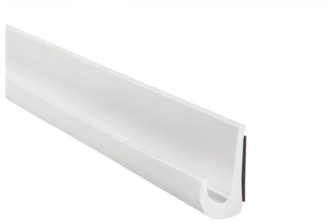 GSCLZ Grondaia in plastica PVC da 4,9 Metri for Auto, furgoni e Camper, Facile installare, Modanatura Flessibile for Il Controllo del deflusso dell'Acqua, 16 Piedi per Veicoli, Camion, Camper