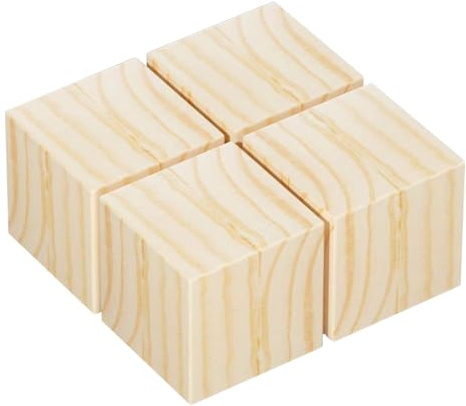 Tyngd träsäng, möbler, rörförlängning, förlängning Trä säng och möbel Risers 4 st Flera storlekar med skyddsdyna(5 x 5 x 2cm)