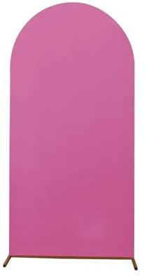 Bröllopsbågsöverdrag bakgrundsduk med båge för bröllopsdekoration, mycket elastisk, för födelsedagsfester, ceremonier och banketter (rosa, 120 x 50 cm)