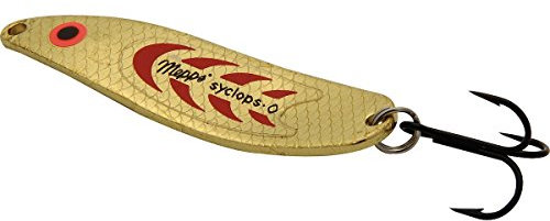 MEPPS SYCLOPS - Gran selección de pesos y colores (oro/rojo, 3/26 g/9 cm)