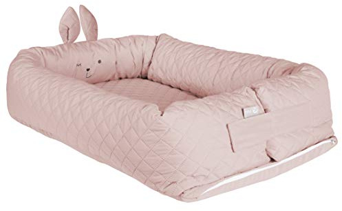 roba Babylounge roba Style Avec Motif Tête Du Lapin - Réducteur Utilisable Aussi Pour Changer La Couche Ou Comme Berceau De Voyage - Rose