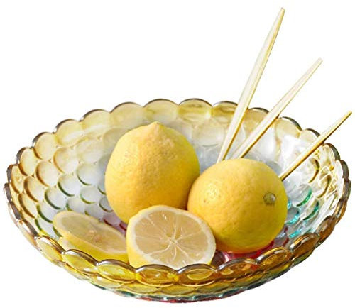 Fruit Basket Fruit Bowl for Kitchen Vegetable Basket Glass Fruit Plate European Fruit Bowl Fruit Basket Fruit Salad Plate Glass Fruit Plate Dried Fruit Dessert Plate
