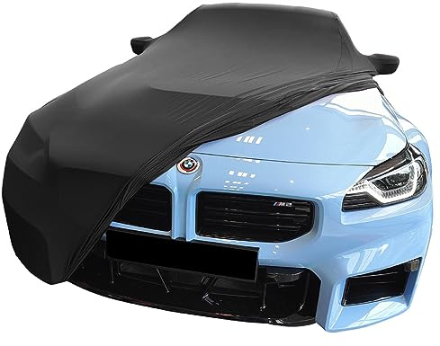 Star Cover Indoor Autoabdeckung kompatibel mit BMW M2 (G87) Coupe mit Spiegeltaschen SUPER Soft Stretch