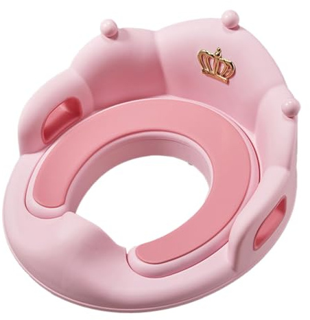 Vasino per bambini | Sedile WC antiscivolo a forma di corona | Sedile WC per addestramento al vasino | Comodo cuscino imbottito da viaggio per bambini e ragazzi
