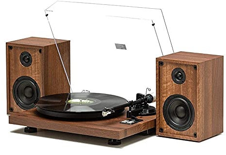 Music Box Record Player Turntable Wireless Phonograph Speakers 3-Speed Belt-Drive Turntable Record