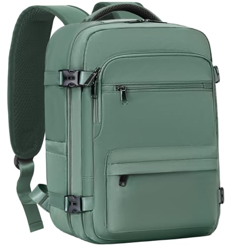 COOLIFE Handgepäck Rucksack 45x36x20 EasyJet Eurowings Laptopfach 32L | Business Rucksack Flugzeug wasserdicht Diebstahlschutz, leicht & praktisch – Geschäftsreise Wochenendtrip für Damen Herren